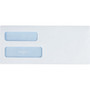 Quality Park Double Window Security-Tinted Check Envelope, #10, Commercial Flap, Gummed Closure, 4.13 x 9.5, White, 500/Box View Product Image