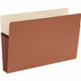 Smead Straight Tab Cut Legal Recycled File Pocket - 8 1/2" x 14" - 5 1/4" Expansion - 12.5 pt. - Redrope - Tear Proof, Reinforced Gusset, Rounded Corner Product Image 