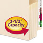Smead Manila End Tab File Pockets, 3.5" Expansion, Letter Size, Manila, 25/Box View Product Image