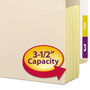 Smead Manila End Tab File Pockets with Tear Resistant Gussets, 3.5" Expansion, Letter Size, Manila, 10/Box View Product Image