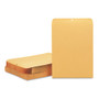 Quality Park Clasp Envelope, 32 lb Bond Weight Kraft, #15 1/2, Square Flap, Clasp/Gummed Closure, 12 x 15.5, Brown Kraft, 100/Box View Product Image