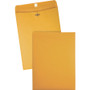Quality Park Clasp Envelope, 28 lb Bond Weight Kraft, #90, Cheese Blade Flap, Clasp/Gummed Closure, 9 x 12, Brown Kraft, 100/Box View Product Image