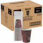 Solo 8 oz Bistro Design Hot Cups - 8 fl oz - Maroon - Poly Paper - Hot Drink, Coffee, Tea, Cocoa - 25/Pack Product Image 