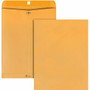 Quality Park 12 x 15-1/2 Clasp Envelope with Deeply Gummed Flaps - Clasp - #110 - 12" Width x 15 1/2" Length - 28 lb - Gummed Product Image 