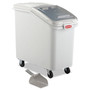 Rubbermaid Commercial ProSave Mobile Ingredient Bin, 26.18 gal, 15.5 x 29.5 x 28, White, Plastic (RCP360288WHI) Product Image 