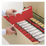 Smead Colored File Jackets with Reinforced Double-Ply Tab, Straight Tab, Letter Size, Red, 100/Box View Product Image