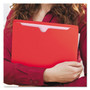 Smead Colored File Jackets with Reinforced Double-Ply Tab, Straight Tab, Letter Size, Red, 100/Box View Product Image