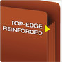 Pendaflex Heavy-Duty End Tab File Pockets, 5.25" Expansion, Letter Size, Red Fiber, 10/Box View Product Image