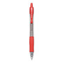 Pilot G2 Premium Gel Pen, Retractable, Extra-Fine 0.38 mm, Red Ink, Smoke/Red Barrel View Product Image