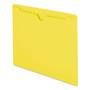 Smead Colored File Jackets with Reinforced Double-Ply Tab, Straight Tab, Letter Size, Yellow, 100/Box View Product Image