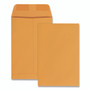 Quality Park Catalog Envelope, 28 lb Bond Weight Kraft, #1, Square Flap, Gummed Closure, 6 x 9, Brown Kraft, 100/Box QUA40767 View Product Image