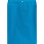 Quality Park Clasp Envelope, 28 lb Bond Weight Kraft, #90, Square Flap, Clasp/Gummed Closure, 9 x 12, Blue, 10/Pack View Product Image