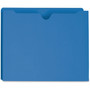Smead Colored File Jackets with Reinforced Double-Ply Tab, Straight Tab, Letter Size, Blue, 50/Box View Product Image