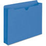 Smead Colored File Jackets with Reinforced Double-Ply Tab, Straight Tab, Letter Size, Blue, 50/Box View Product Image