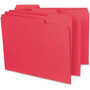 Smead Interior File Folders, 1/3-Cut Tabs: Assorted, Letter Size, 0.75" Expansion, Red, 100/Box View Product Image