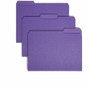 Smead 1/3 Tab Cut Letter Recycled Interior File Folder - 8 1/2" x 11" - 3/4" Expansion - Top Tab Location - Assorted Tab Position - 11 pt. - (SMD10283) Product Image 
