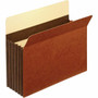 Pendaflex Letter Recycled Expanding File - 8 1/2" x 11" - 5 1/4" Expansion - 24 pt. - Tyvek - Brown - (PFXC1534GHD) Product Image 