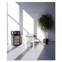 Safco Evos Series Steel Waste Container, 38 gal, Steel, Black SAF9934BL View Product Image