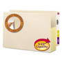 Smead Manila End Tab File Pockets with Tear Resistant Gussets, 3.5" Expansion, Legal Size, Manila, 10/Box View Product Image