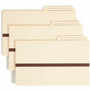 Smead 2/5 Tab Cut Legal Recycled File Pocket - 8 1/2" x 14" - 1" Expansion - Top Tab Location - Right Tab Position - 11 pt. Product Image 