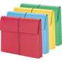 Smead Expanding Wallet with Elastic Cord, 2" Expansion, 1 Section, Elastic Cord Closure, Letter Size, Assorted Colors, 50/Box View Product Image