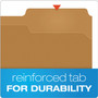 Pendaflex Kraft Fastener Folders, 1/3-Cut Tabs, 2 Fasteners, Letter Size, Kraft Exterior, 50/Box View Product Image