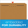 Pendaflex Kraft Fastener Folders, 1/3-Cut Tabs, 2 Fasteners, Letter Size, Kraft Exterior, 50/Box View Product Image