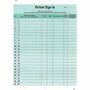 Tabbies Patient Sign-In Label Forms - 125 Sheet(s) - 11" x 8.50" Form Size - Letter - Green Sheet(s) - Paper Product Image 