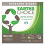 Samsill Earth's Choice Plant-Based D-Ring View Binder, 3 Rings, 1.5" Capacity, 11 x 8.5, White (SAM16957) View Product Image