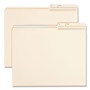 Smead Reinforced Guide Height File Folders, 2/5-Cut Printed Tabs: Right Position, Letter Size, 0.75" Expansion, Manila, 100/Box View Product Image