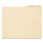Smead Reinforced Guide Height File Folders, 2/5-Cut Printed Tabs: Right Position, Letter Size, 0.75" Expansion, Manila, 100/Box View Product Image