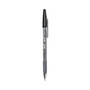 Pilot Better Ballpoint Pen, Stick, Medium 1 mm, Black Ink, Smoke Barrel, Dozen (PIL35711) View Product Image