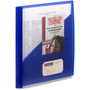 Smead Clear Front Poly Report Cover, Double-Prong Fastener, 0.5" Capacity, 8.5 x 11, Clear/Blue, 5/Pack View Product Image
