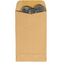 Quality Park Kraft Coin and Small Parts Envelope, #3, Square Flap, Gummed Closure, 2.5 x 4.25, Brown Kraft, 500/Box View Product Image
