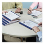 Smead Clear Front Report Cover, Double-Prong Fastener, 0.5" Capacity, 8.5 x 11, Clear/Dark Blue, 25/Box View Product Image