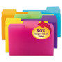 Smead SuperTab Top Tab File Folders, 1/3-Cut Tabs: Assorted, Letter Size, 0.75" Expansion, Polypropylene, 18/Pack View Product Image