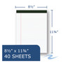 Roaring Spring USDA Certified Bio-Preferred Legal Pad, Wide/Legal Rule, 40 White 8.5 x 11.75 Sheets, 12/Pack View Product Image