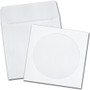 Quality Park 62905 CD/DVD Envelopes - CD/DVD - 5" Width x 5" Length - 24 lb - White - Polypropylene Product Image 