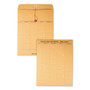 Quality Park Recycled Kraft String/Button Interoffice Envelope, #97, Two-Sided Five-Column Format, 52-Entries, 10 x 13, Brown Kraft,100/CT (QUA63560) View Product Image