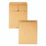 Quality Park Recycled Kraft String/Button Interoffice Envelope, #97, Two-Sided Five-Column Format, 52-Entries, 10 x 13, Brown Kraft,100/CT View Product Image
