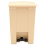 Rubbermaid Commercial Indoor Utility Step-On Waste Container, 12 gal, Plastic, Beige (RCP6144BEI) View Product Image