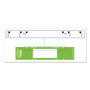 Tabbies File Pocket Handles, 9.63 x 2, Green/White,  4/Sheet, 12 Sheets/Pack (TAB68809) View Product Image