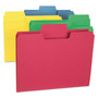 Smead SuperTab Colored File Folders, 1/3-Cut Tabs: Assorted, Letter Size, 0.75" Expansion, 11-pt Stock, Color Assortment 1, 24/Pack View Product Image