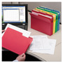 Smead SuperTab Colored File Folders, 1/3-Cut Tabs: Assorted, Letter Size, 0.75" Expansion, 11-pt Stock, Color Assortment 1, 24/Pack View Product Image
