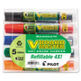 Pilot BeGreen V Board Master Dry Erase Marker, Medium Chisel Tip, Assorted Colors, 5/Pack (PIL43917) View Product Image