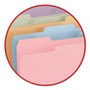 Smead Colored File Folders, 1/3-Cut Tabs: Assorted, Letter Size, 0.75" Expansion, Assorted Colors, 100/Box View Product Image