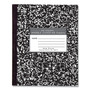 Roaring Spring Marble Cover Composition Book, Wide/Legal Rule, Black Marble Cover, (48) 8.5 x 7 Sheets View Product Image