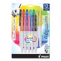 Pilot FriXion Colors Erasable Porous Point Pen, Stick, Bold 2.5 mm, Assorted Ink and Barrel Colors, 12/Pack View Product Image