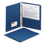 Smead 2-Pocket Folder with Tang Fastener, 0.5" Capacity, 11 x 8.5, Dark Blue, 25/Box (SMD88054) View Product Image