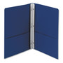 Smead 2-Pocket Folder with Tang Fastener, 0.5" Capacity, 11 x 8.5, Dark Blue, 25/Box (SMD88054) View Product Image